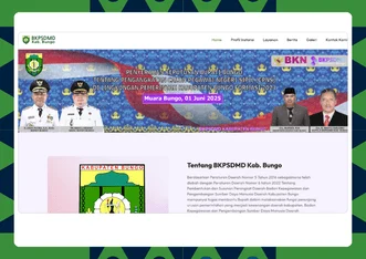 Website Official BKPSDMD Kab. Bungo